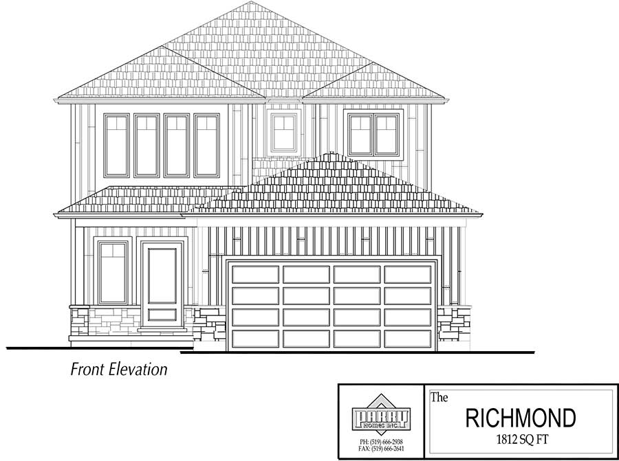 The Richmond House Plan Parry Homes, Inc.